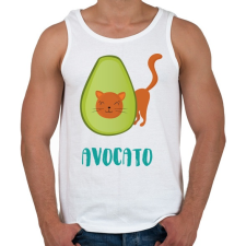 PRINTFASHION Avocato - Férfi atléta - Fehér atléta, trikó