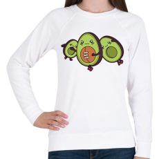 PRINTFASHION Avokádó amerikai foci - Női pulóver - Fehér