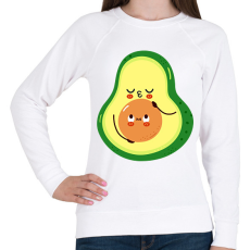 PRINTFASHION Avokádó anyuka - Női pulóver - Fehér