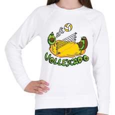 PRINTFASHION Avokádós röplabda - Női pulóver - Fehér