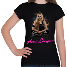 PRINTFASHION avril lavigne 2 - Női póló - Fekete női póló