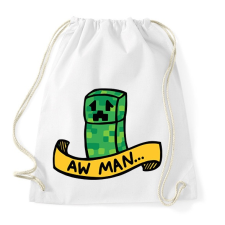 PRINTFASHION Aw man - Sportzsák, Tornazsák - Fehér tornazsák