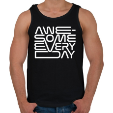 PRINTFASHION Awesome every day - Férfi atléta - Fekete