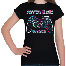 PRINTFASHION awesome  gamer - Női póló - Fekete női póló