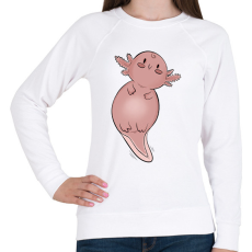 PRINTFASHION Axolotl - Női pulóver - Fehér
