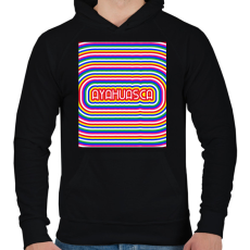 PRINTFASHION AYAHUASCA - Férfi kapucnis pulóver - Fekete