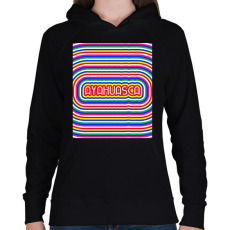 PRINTFASHION AYAHUASCA - Női kapucnis pulóver - Fekete