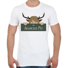 PRINTFASHION Az agancsos fiú - Férfi póló - Fehér férfi póló