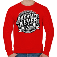 PRINTFASHION Az álmodozók - Férfi pulóver - Piros férfi pulóver, kardigán