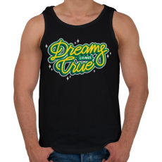 PRINTFASHION Az álmok valóra válnak - Férfi atléta - Fekete