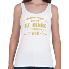 PRINTFASHION Az alvás a gyengéknek való - Állatorvos - Női atléta - Fehér női trikó