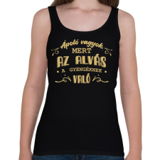 PRINTFASHION Az alvás a gyengéknek való - Ápoló - Női atléta - Fekete női trikó