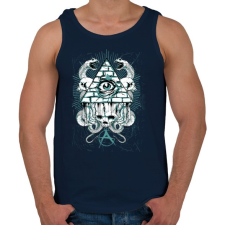 PRINTFASHION Az anarchia szeme - Férfi atléta - Sötétkék atléta, trikó