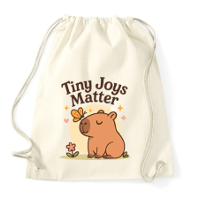 PRINTFASHION Az apró örömök is számítanak - Sportzsák, Tornazsák - Natúr tornazsák