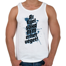 PRINTFASHION Az éjjel soha nem érhet véget! - Férfi atléta - Fehér