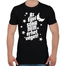 PRINTFASHION Az éjjel soha nem érhet véget! - Férfi póló - Fekete férfi póló