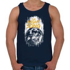 PRINTFASHION Az éjszaka hangja - Férfi atléta - Sötétkék