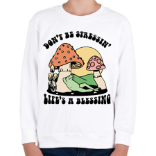 PRINTFASHION Az élet áldás - Gyerek pulóver - Fehér gyerek pulóver, kardigán