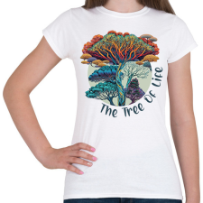 PRINTFASHION Az élet fája - Női póló - Fehér női póló