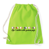 PRINTFASHION Az élet jobb tengerimalacokkal - Sportzsák, Tornazsák - Limezöld