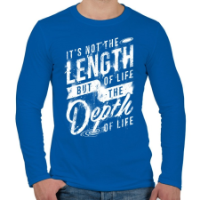 PRINTFASHION Az élet nehézségei - Férfi hosszú ujjú póló - Királykék férfi póló