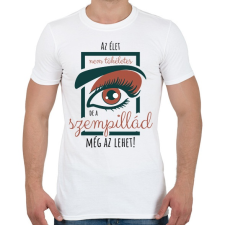 PRINTFASHION Az élet nem tökéletes - Férfi póló - Fehér férfi póló