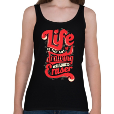 PRINTFASHION Az élet - Női atléta - Fekete női trikó