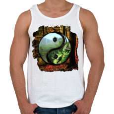 PRINTFASHION Az élet valójában! - Férfi atléta - Fehér