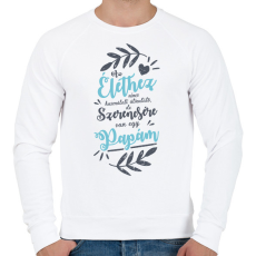 PRINTFASHION Az élethez nincs használati útmutató de van egy papám - Férfi pulóver - Fehér