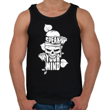 PRINTFASHION Az elméd - Férfi atléta - Fekete atléta, trikó