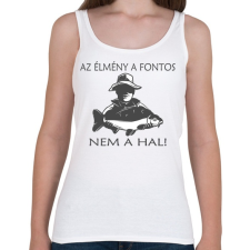PRINTFASHION Az élménya fontos! - Női atléta - Fehér női trikó