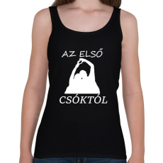 PRINTFASHION AZ ELSŐ CSÓKTÓL - Női atléta - Fekete