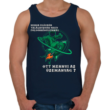 PRINTFASHION Az elsö találkozás - Férfi atléta - Sötétkék női trikó