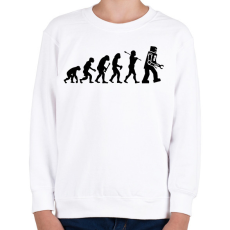 PRINTFASHION Az ember evolúciója - fekete - Gyerek pulóver - Fehér