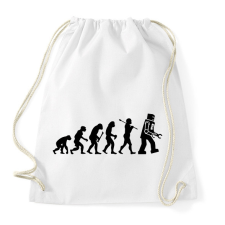 PRINTFASHION Az ember evolúciója - fekete - Sportzsák, Tornazsák - Fehér tornazsák