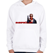 PRINTFASHION Az EMBERBÖLLÉR - Gyerek kapucnis pulóver - Fehér gyerek pulóver, kardigán