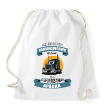 PRINTFASHION Az emberek kamionsofőrnek hívnak - Sportzsák, Tornazsák - Fehér tornazsák