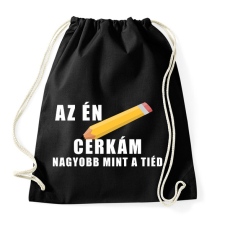 PRINTFASHION Az én cerkám - Sportzsák, Tornazsák - Fekete tornazsák
