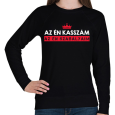 PRINTFASHION Az én kasszám - Női pulóver - Fekete