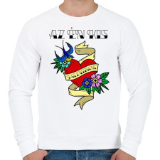 PRINTFASHION Az Én Kis Valentinom - Férfi pulóver - Fehér férfi pulóver, kardigán