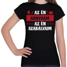 PRINTFASHION AZ én konyhám - Női póló - Fekete női póló