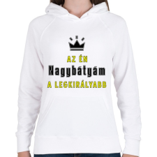PRINTFASHION Az én nagybátyám - Női kapucnis pulóver - Fehér női pulóver, kardigán