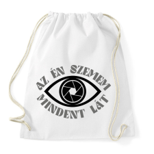 PRINTFASHION Az én szemem mindent lát - Fotós - Sportzsák, Tornazsák - Fehér tornazsák