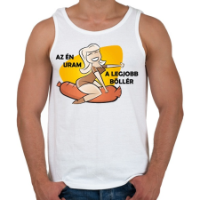 PRINTFASHION Az én uram - Férfi atléta - Fehér atléta, trikó