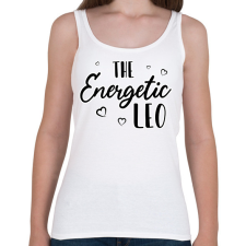 PRINTFASHION Az energikus oroszlán - Női atléta - Fehér női trikó