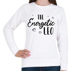 PRINTFASHION Az energikus oroszlán - Női pulóver - Fehér
