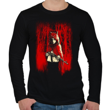 PRINTFASHION Az erdő gyilkosa - Férfi hosszú ujjú póló - Fekete férfi póló