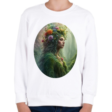 PRINTFASHION Az erdő szelleme - Gyerek pulóver - Fehér gyerek pulóver, kardigán