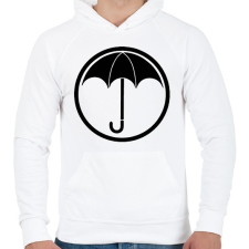 PRINTFASHION Az esernyő akadémia - Férfi kapucnis pulóver - Fehér férfi pulóver, kardigán