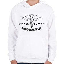 PRINTFASHION Az év gyógyszerésze - Gyerek kapucnis pulóver - Fehér gyerek pulóver, kardigán